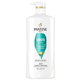 Pantene Pro-V Smooth and Sleek 2 in1 Shampoo and Conditioner;  17.9 oz