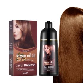 Plant Dyed At Home Non-stick Head Hair Color Cream (option: 07 Golden Brown-500ml)